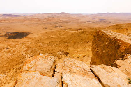 Desert landscapes in Israeli Negev Desert.の写真素材
