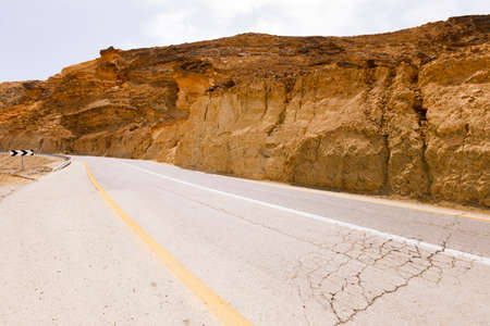 Desert landscapes in Israeli Negev Desert.の写真素材