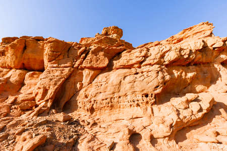View of Timna Valley in Israeli Negev Desert.