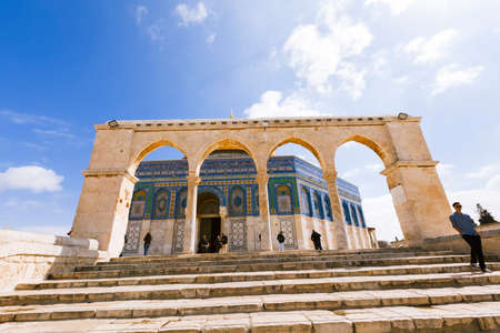 Jerusalem, Israel- March 14,2017:View of the Dome Of The Rock at Temple Mount in Old Jerusalem, the third holiest place in Islam.のeditorial素材