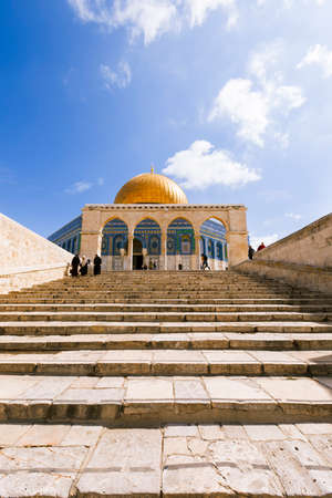 Jerusalem, Israel- March 14,2017:View of the Dome Of The Rock at Temple Mount in Old Jerusalem, the third holiest place in Islam.のeditorial素材