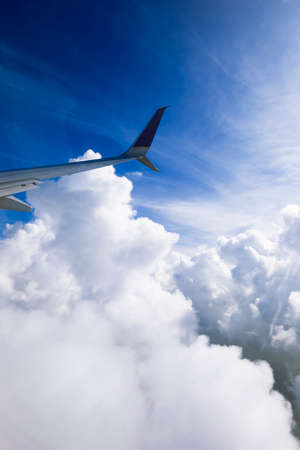 Aerial view from the airplane window.