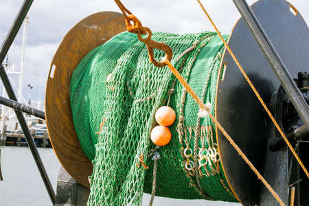 Galilee, Rhode Island, USA-May 11,2017: Galilee is a home to the largest fishing fleet in Rhode...