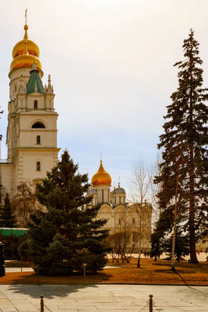 MOSCOW, RUSSIA - April 8, 2015: Views of the Kremlin-fortified complex at the heart of Moscow. It serves as the official residence of the President of the Russian Federation.のeditorial素材