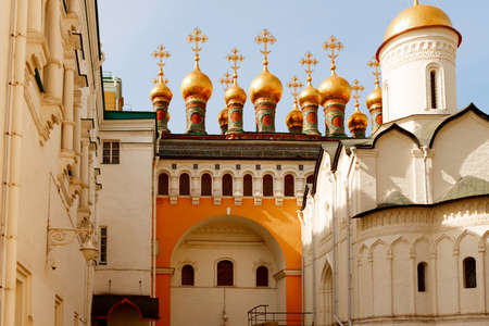 MOSCOW, RUSSIA - April 8, 2015: Views of the Kremlin-fortified complex at the heart of Moscow. It serves as the official residence of the President of the Russian Federation.のeditorial素材