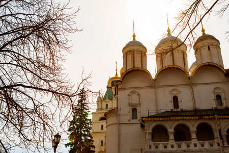 MOSCOW, RUSSIA - April 8, 2015: Views of the Kremlin-fortified complex at the heart of Moscow. It serves as the official residence of the President of the Russian Federation.のeditorial素材