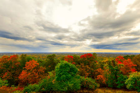 Colorful fall scenery.の写真素材