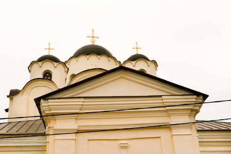 Veliky Novgorod, Russia-June 8,2016:Novgorod Kremlin stands on the left bank of the Volkhov River. The first reference to fortifications on the site dates to 1044, with additional construction taking place in 1116.のeditorial素材
