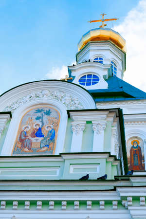 Sergiev Posad, Russia-April 9, 2015: The Trinity Lavra of St. Sergius is the most important Russian monastery and the spiritual centre of the Russian Orthodox Church.のeditorial素材