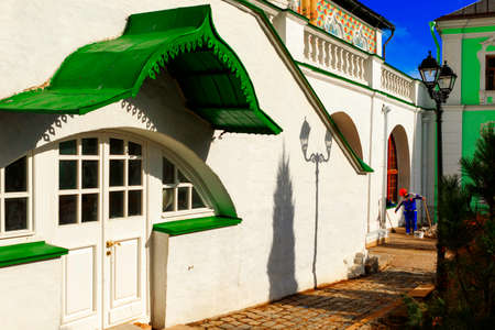Sergiev Posad, Russia-April 9, 2015: The Trinity Lavra of St. Sergius is the most important Russian monastery and the spiritual centre of the Russian Orthodox Church.のeditorial素材