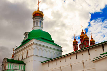 Sergiev Posad, Russia-April 9, 2015: The Trinity Lavra of St. Sergius is the most important Russian monastery and the spiritual centre of the Russian Orthodox Church.のeditorial素材