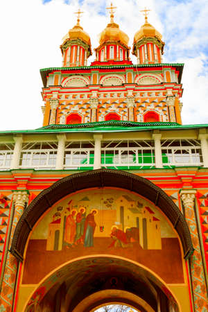 Sergiev Posad, Russia-April 9, 2015: The Trinity Lavra of St. Sergius is the most important Russian monastery and the spiritual centre of the Russian Orthodox Church.のeditorial素材
