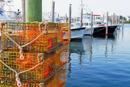 Galilee, Rhode Island, USA-May 11,2017: Galilee is a home to the largest fishing fleet in Rhode Island.のeditorial素材