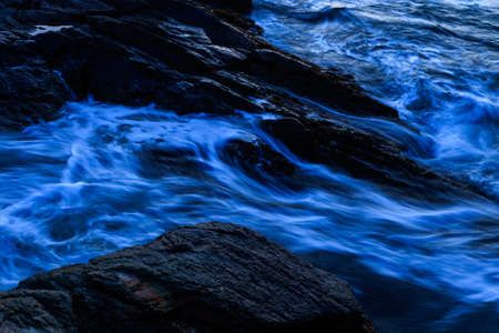 Sunset on a Caribbean beach.の写真素材