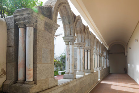 Street view of an ancient City of Evora in Portugalのeditorial素材