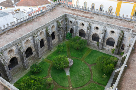 Street view of an ancient City of Evora in Portugalのeditorial素材