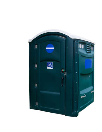 A public toilet for handicapped people isolated on white background.の写真素材