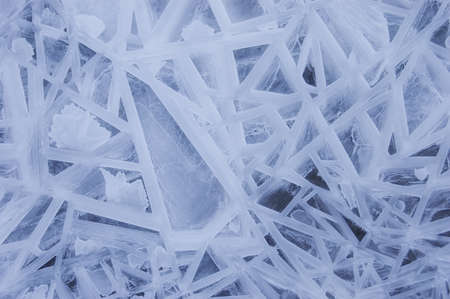 Abstract ice forms in winterの写真素材