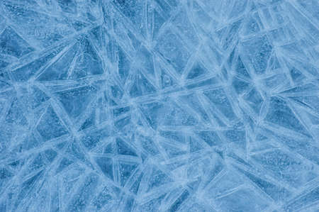 Abstract ice pattern on river in winter