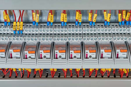 Several intermediate relay blue wires are connected according to the scheme. The relay is mounted on...