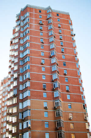 red skyscraperの写真素材