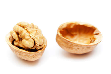 walnut isolated on white background