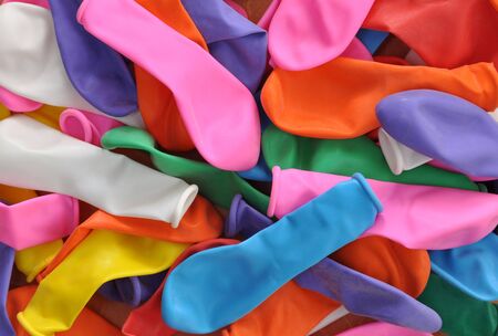 Colorful empty balloons backgroundの写真素材