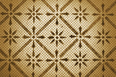 Old wallpaper pattern with vignetteの写真素材