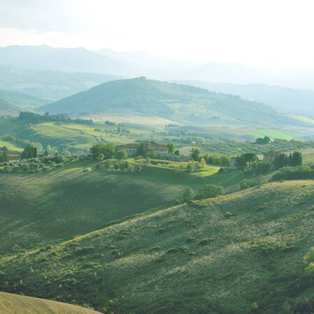 Typical Tuscan landscape, Italyの写真素材