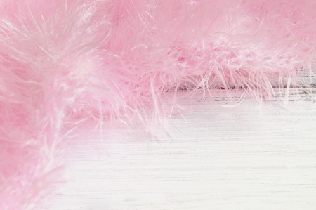 Pink eyelash fabric frameの写真素材