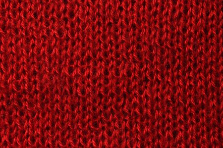 Red knit background in full frame