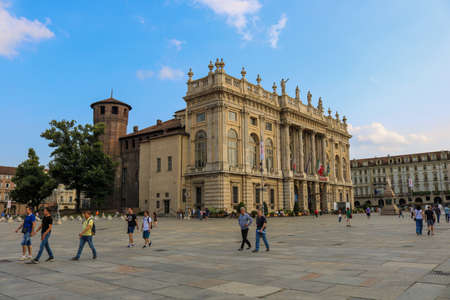 Palazzo Madama during a sunny day. I have taken this photo in July 2018 during my visit to Torino