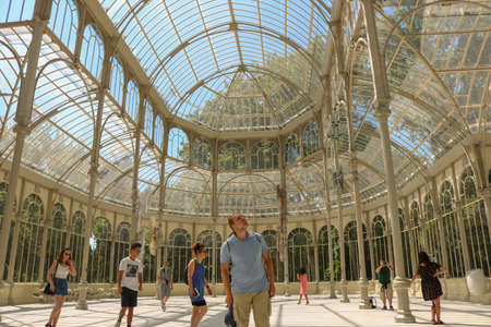 Inside the Palacio de Cristal, in Madrid, Spain. July 2018