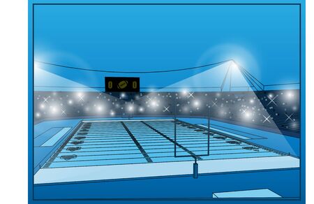 American Football Stadiumのイラスト素材