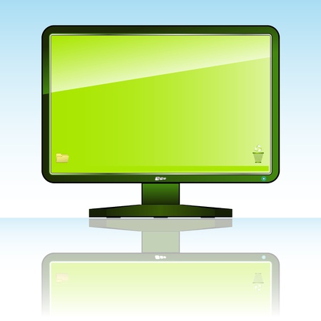 Computer Monitorのイラスト素材