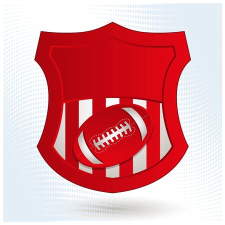 American Football Emblemのイラスト素材