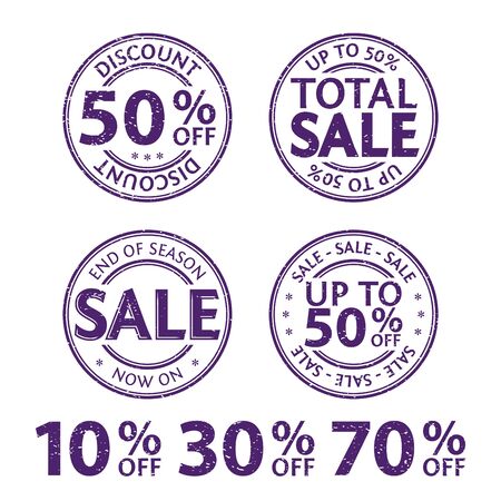 Rubber Stamps - Vector illustrationのイラスト素材