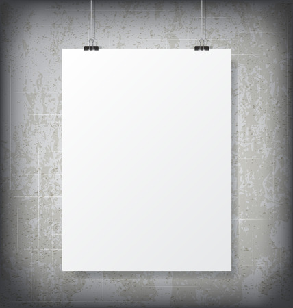 Poster MockUpのイラスト素材