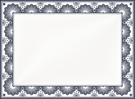 Diploma or Certificate Blank Vintage Template