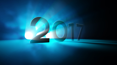 2017 New Year Light Abstract Greetings