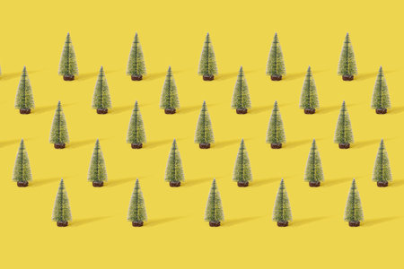 Christmas Trees Patternの写真素材