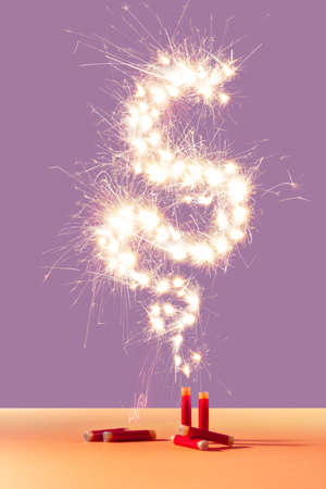 Chinese New Year fairy composition with pastel colours and dragon fireworks.の写真素材