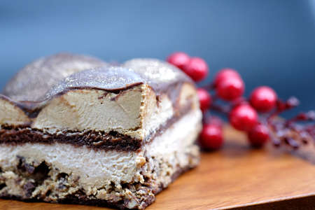 sweet cake with soft filling, is an interesting object so that I can photograph to arouse appetiteの写真素材