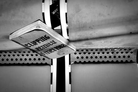 the old book was in an antique shop in the old town and became an interesting object for black and...