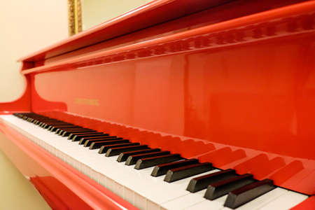 Grand piano keysの写真素材