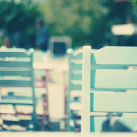 Pastel Vintage wood chairs