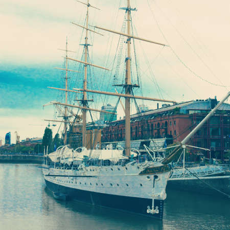 Vintage warshipの写真素材