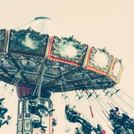 Vintage swing chairsの写真素材