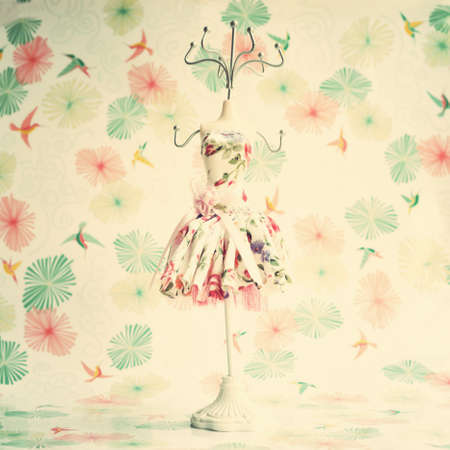 Vintage ballerina jewell hangerの写真素材
