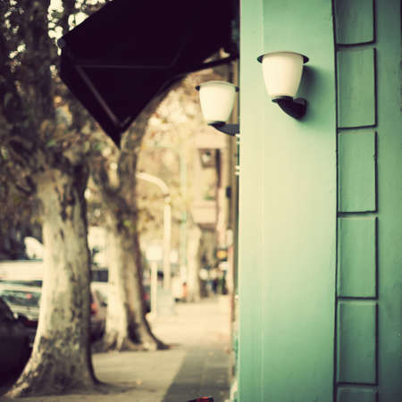 Vintage street cornerの写真素材